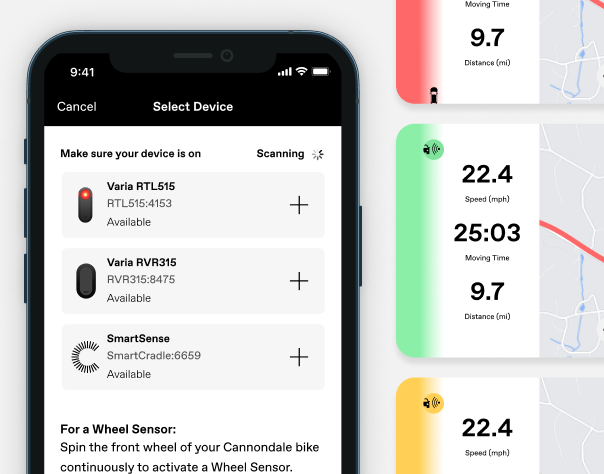 Cannondale wheel sensor online strava